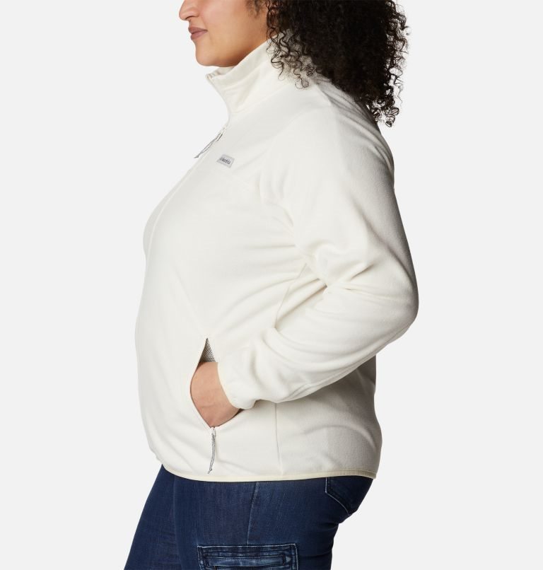 Women's Columbia Ali Peak Full Zip Fleece Jackets White | Plus Size CA-UA15L